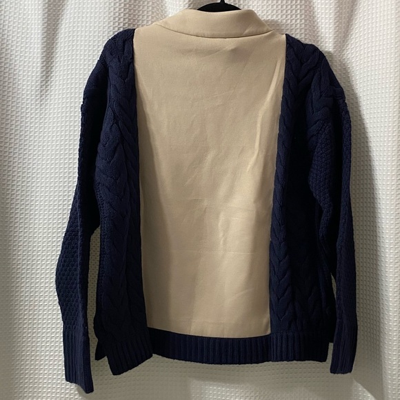 NWOT AT Panel Cable Knit Sweater - Picture 5 of 6